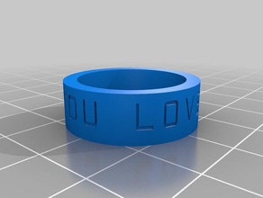 you love poon 10 8 rings customized 3d print model - Mito3D
