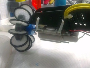 omniwheel mount tamiya 72001 planetary gearbox kit robotics omni wheel 3d print model - Mito3D