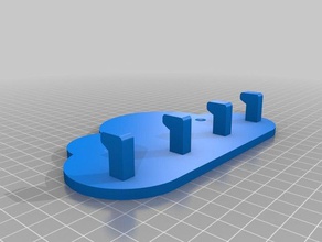 özelleştirilmiş anahtar askı bulut depolama ev 3d print model - Mito3D