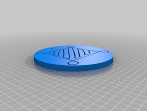 connor medalhão arte 3d print model - Mito3D