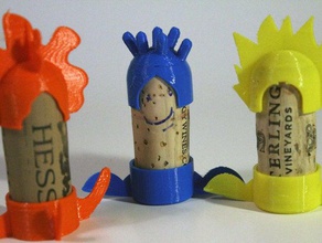 liège dorks étranges créatures faites de bouchons modules jeux des les figures enfants recyclage jouets corbeille untrashables upcycle l'upcycling vin 3d print model - Mito3D