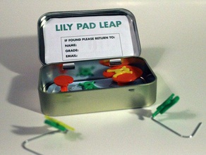 lily pad leap altoid tin game games altoids container frogs kids recycle recycling toys untrashables upcycle upcycling 3d print model - Mito3D
