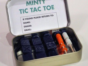 minty tic tac toe altoid game games altoids altoys kids mints recycle recycling untrashables upcycle upcycling 3d print model - Mito3D