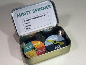 minty spinner altoid games altoids altoys arrow fun kids mints random recycle recycling untrashables upcycle upcycling 3d print model - Mito3D