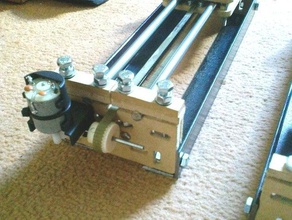 linear slide belt drive version 3d printer parts 3d print model - Mito3D