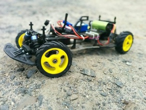 110 échelle et à faible vitesse hors route rc roue pneu des véhicules buggy d'analyse crawler faire makerspace truggy 3d print model - Mito3D