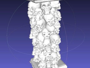 cranio torre i giocattoli giochi colonna dnd dungeon eccellente frostgrave teschi 3d print model - Mito3D