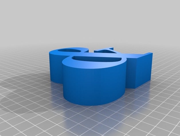 bodoni işareti dekor 3D print model - Mito3D
