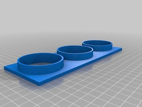 simple 3 gauge pod automotive 3d print model - Mito3D