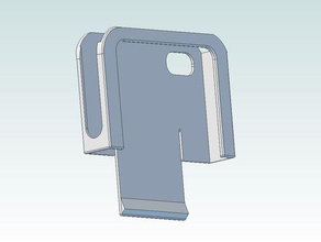 clip de bolsillo para iphone 44s móvil la cámara linterna 4s titular 3d print model - Mito3D
