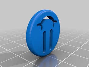 one pound shopping token household supplies coin supermarket trolly 3d print model - Mito3D