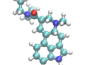 lsd Lysergsäurediethylamid Biologie Biochemie molekular-Modell Molekül 3d print model - Mito3D