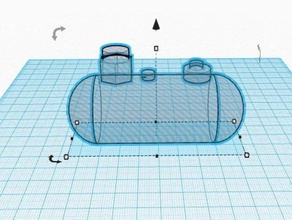 unterirdische Lagerung-tank 3d drucken container Modell tinkercad 3d print model - Mito3D