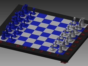 large chess set 3d print model - Mito3D