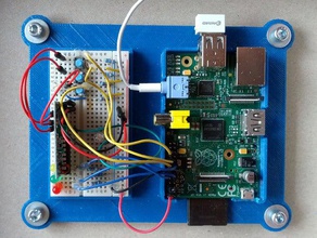 breadboard case raspberry pi electronics 3d print model - Mito3D