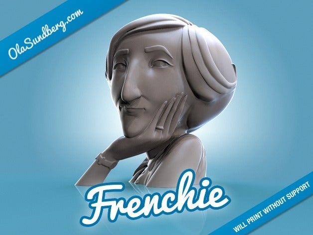 frenchie sculptures llo portrait femme zbrush 3D print model - Mito3D