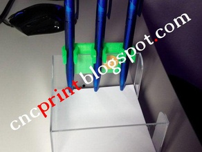 ball pen holder notepad box memobox cubes best gadget ever organization 3d print model - Mito3D