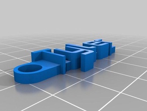 tylermy customized message Schlüsselanhänger Organisation 3d print model - Mito3D