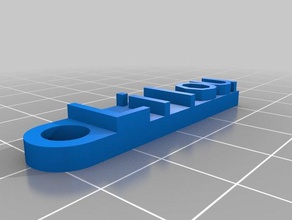 lilou keychain organization customized 3d print model - Mito3D