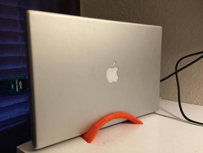 early 2008 macbook pro vertical stand prototype computer 3d print model - Mito3D