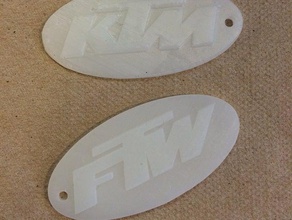 ktm ftw accessories keychain keyring 3d print model - Mito3D