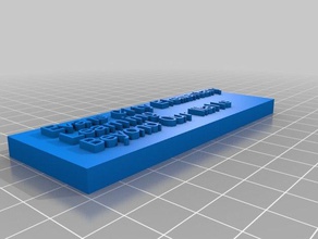 ece placa de identificação outros personalizado 3d print model - Mito3D