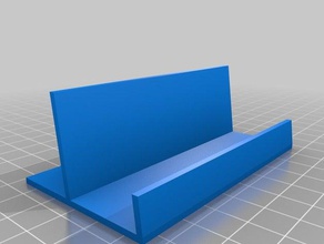 business card stand office simple 3d print model - Mito3D
