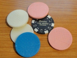 casino chips other 3d game openscad 3d print model - Mito3D