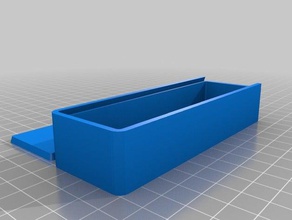 parametric box sliding lid tool holders boxes customized customizer dominoes slide 3d print model - Mito3D