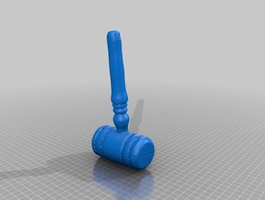 gavel4 varreduras réplicas makerbotdigitizer 3d print model - Mito3D