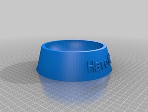 harold bowl pets customized 3d print model - Mito3D