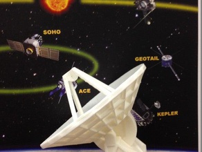 la nasa 34m antenna fisica astronomia 3d print model - Mito3D