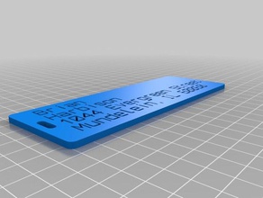 meine angepasste customizer-version des Gepäck-label v2 brian harbison msi-Konferenz Organisation 3d print model - Mito3D