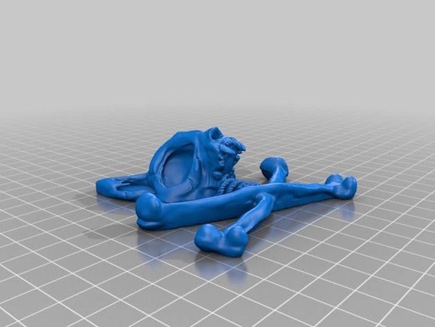 tis logo mi pirata-gatti wwwpirate-catscom il costume doppia estrusione pirati teschio ossa incrociate 3D print model - Mito3D