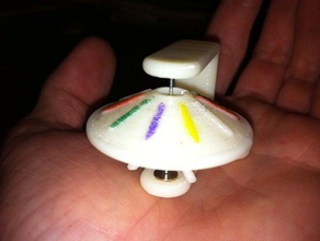 sürtünmesiz ufo dur diğer mıknatıs uzay ay oyuncak 3d print model - Mito3D