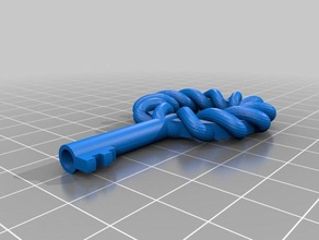 keltischer Knoten Schlüssel - Zubehör celtic knotwork 3d print model - Mito3D
