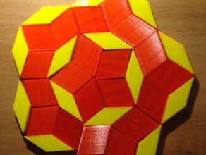 penrose azulejos de matemáticas jigsaw 3d print model - Mito3D