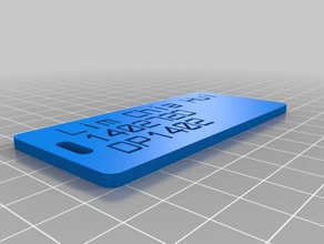 tag de chia hui organização personalizado 3d print model - Mito3D