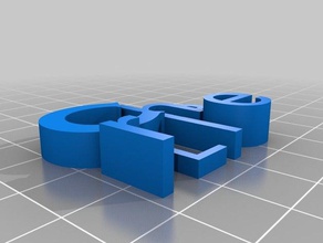 piastra di nome charlie arredamento 3d print model - Mito3D
