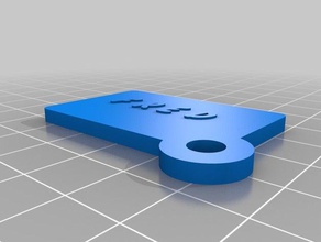 placa fred keychains customized 3d print model - Mito3D