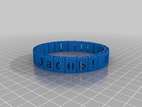custom bracelet bracelets customized 3d print model - Mito3D