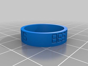 dns anel anéis personalizado 3d print model - Mito3D