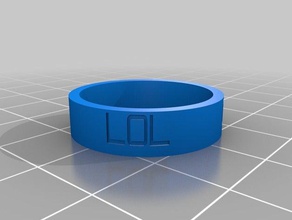 lol ring rings customized 3d print model - Mito3D