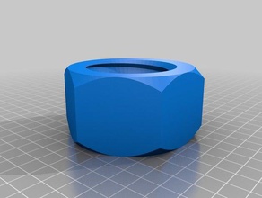 gros boulon-écrou pièces les boulons chuck hellebuyck elproducts noix 3d print model - Mito3D