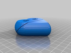 segredo do coração de caixa 2 interativo personalizado 3d print model - Mito3D