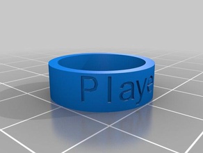 player2modified los anillos personalizado 3d print model - Mito3D