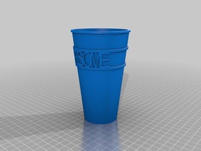 my customized cup sleevewith tina awesome kitchen dining 3d print model - Mito3D