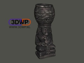 asteca escultura estátua de digitalização 3d varreduras réplicas a arte museu 3d print model - Mito3D