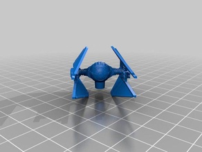 tie interceptor casual x-wing le jeu jeux de l'espace star wars 3d print model - Mito3D