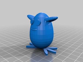 ovo de coelho esculturas aleatório estranho 3d print model - Mito3D